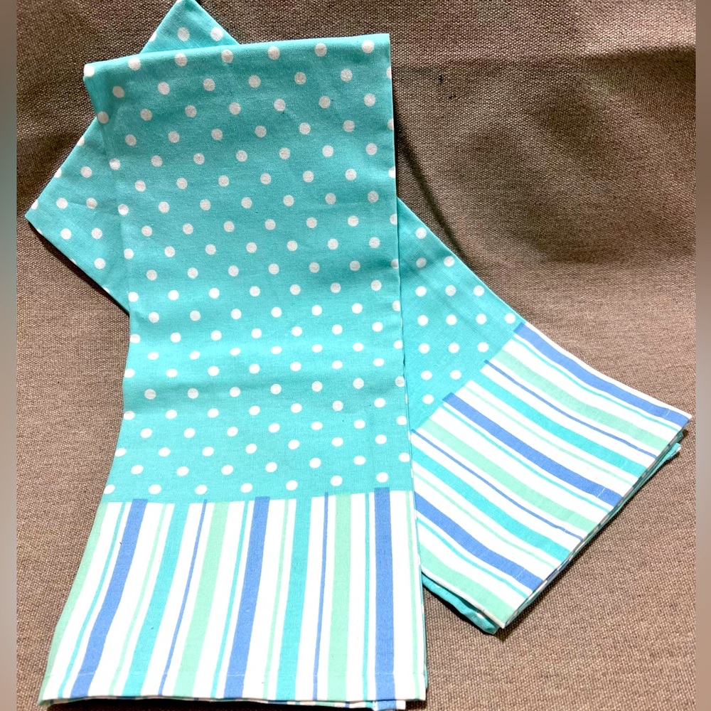 Stripes and Dots Kitchen Towels